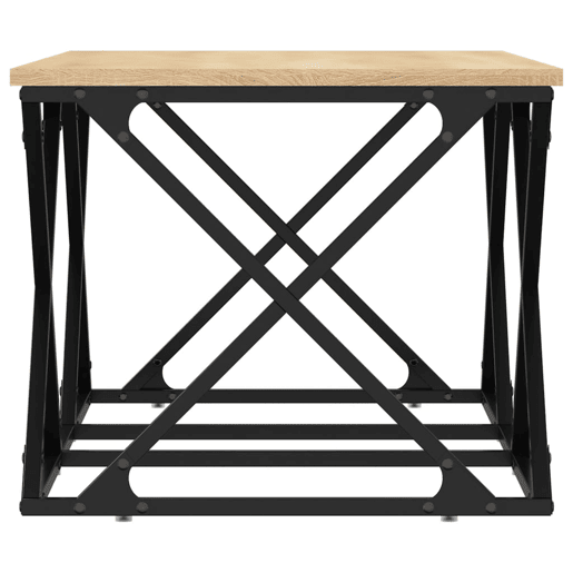 Mesa de Centro, Mesa baixa, 100x49x40 cm derivados madeira carvalho sonoma