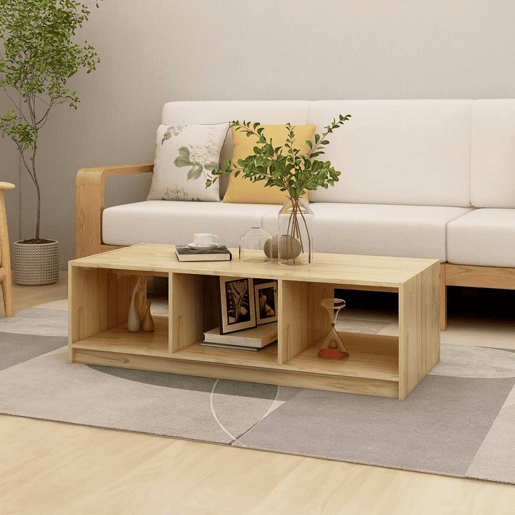 Mesa de Centro, Mesa baixa, 110x50x34 cm madeira de pinho maciça