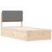 Estructura de cama simple para adultos 95x205 Estructura de cama simple para adultos 95x205 Blanco/ Gris Claro