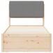 Estructura de cama simple para adultos 95x205 Estructura de cama simple para adultos 95x205 Blanco/ Gris Claro