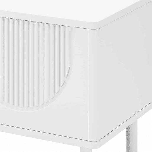 Móvel para TV de 180 cm - moderno, com espaço de arrumação, acabamento mate, gestão de cabos, design minimalista - branco