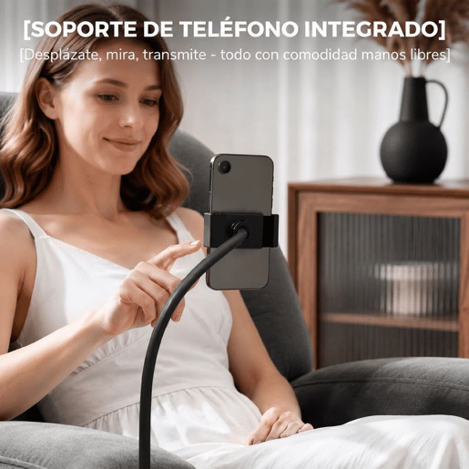 HOMCOM Poltrona Relax Reclinável 3 em 1, Poltrona com Função de Baloiço, Rotação 360°, Suporte para Telemóvel, Assento Amplo, Encosto Largo, Estofada em Veludo, Cinzento