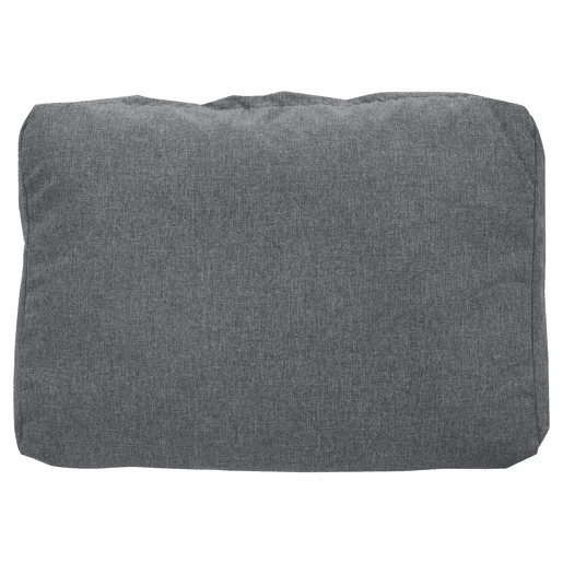 Conjunto de jantar de jardim para 6 pessoas - disposição em canto, ferro galvanizado, tampo de mesa em vidro, corda trançada à mão, inclui sofá e duas mesas de centro - cinzento