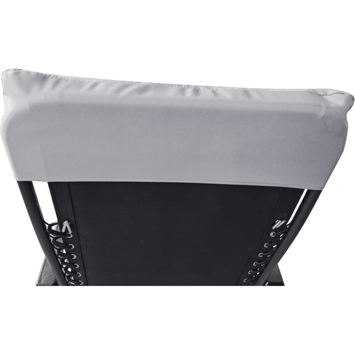 Almofada para cadeirão de jardim em tecido Romy - 164 x 52 x 10 cm - Cinzento claro