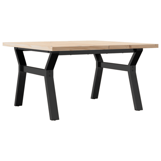Mesa de Centro, Mesa baixa, estrutura em Y 80x80x45,5 cm pinhoaço