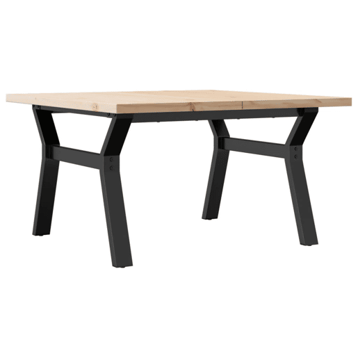 Mesa de Centro, Mesa baixa, estrutura em Y 80x80x45,5 cm pinhoaço