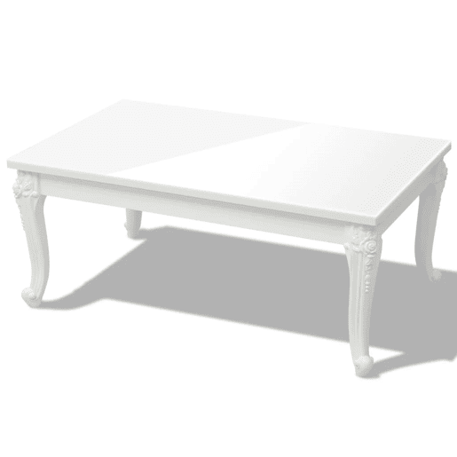 Mesa de Centro, Mesa baixa,, 100x60x42 cm, branco brilhante Mesa de Centro, Mesa baixa,, 100x60x42 cm, branco brilhante