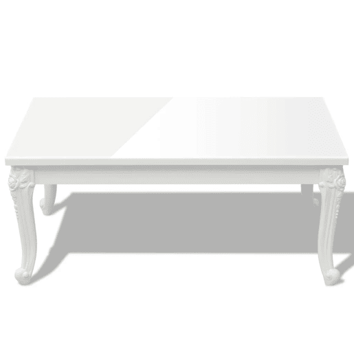 Mesa de Centro, Mesa baixa,, 100x60x42 cm, branco brilhante Mesa de Centro, Mesa baixa,, 100x60x42 cm, branco brilhante