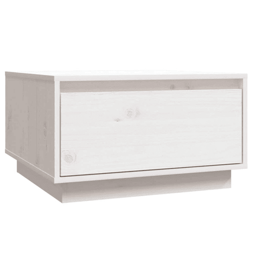 Mesa de Centro, Mesa baixa, 55x56x32 cm pinho maciço branco