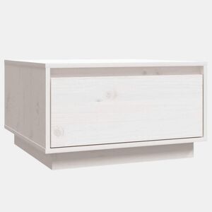 Mesa de Centro, Mesa baixa, 55x56x32 cm pinho maciço branco
