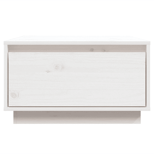 Mesa de Centro, Mesa baixa, 55x56x32 cm pinho maciço branco