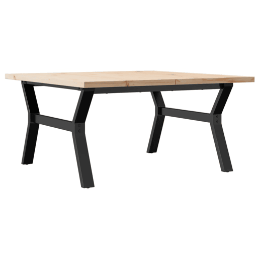 Mesa de Centro, Mesa baixa, estrutura em Y 90x90x45,5 cm pinhoaço