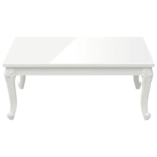 Mesa de Centro, Mesa baixa, 100x50x42 cm derivados madeira branco brilhante Mesa de Centro, Mesa baixa, 100x50x42 cm derivados madeira branco brilhante