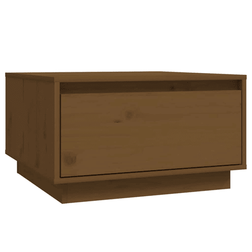 Mesa de Centro, Mesa baixa, 55x56x32 cm pinho maciço castanho mel