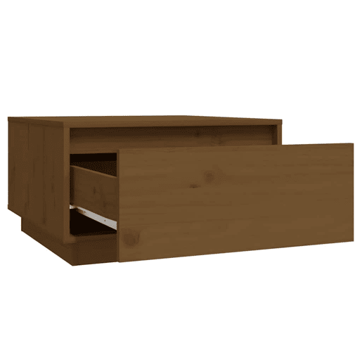 Mesa de Centro, Mesa baixa, 55x56x32 cm pinho maciço castanho mel
