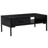Mesa de Centro, Mesa baixa, 90x50x35 cm pinho maciço preto