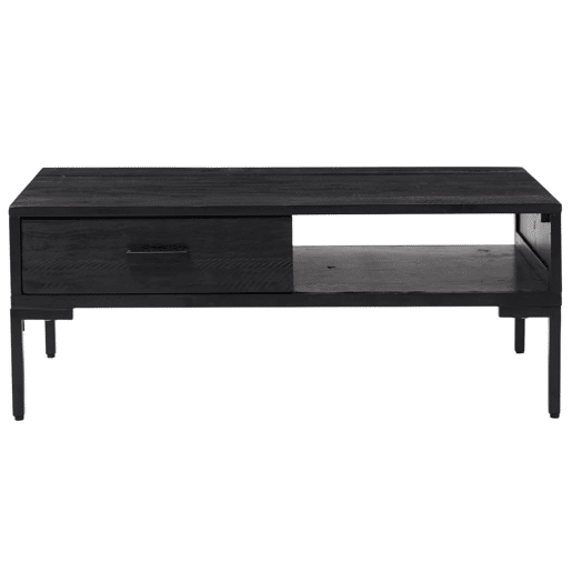 Mesa de Centro, Mesa baixa, 90x50x35 cm pinho maciço preto Mesa de Centro, Mesa baixa, 90x50x35 cm pinho maciço preto