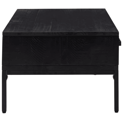Mesa de Centro, Mesa baixa, 90x50x35 cm pinho maciço preto Mesa de Centro, Mesa baixa, 90x50x35 cm pinho maciço preto