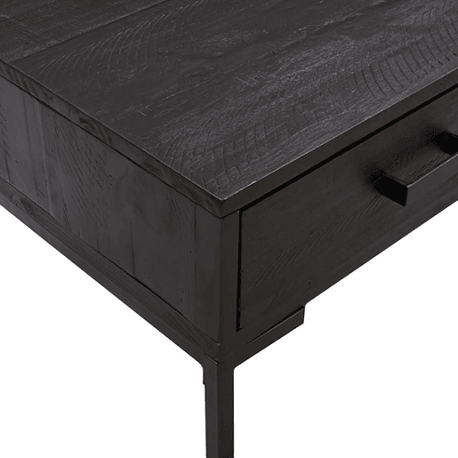 Mesa de Centro, Mesa baixa, 90x50x35 cm pinho maciço preto Mesa de Centro, Mesa baixa, 90x50x35 cm pinho maciço preto