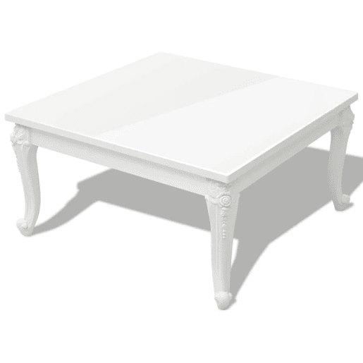 Mesa de Centro, Mesa baixa,, 80x80x42 cm, branco brilhante Mesa de Centro, Mesa baixa,, 80x80x42 cm, branco brilhante