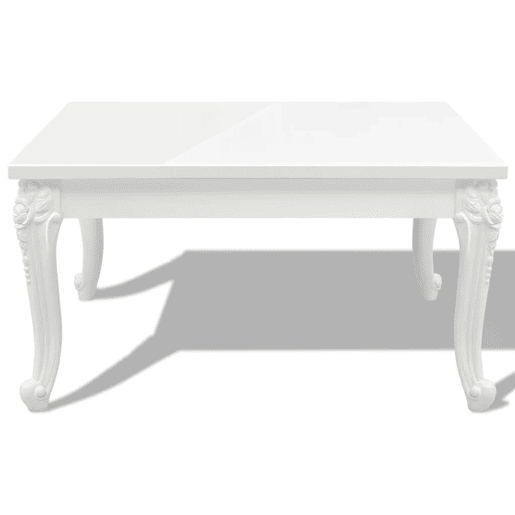 Mesa de Centro, Mesa baixa,, 80x80x42 cm, branco brilhante Mesa de Centro, Mesa baixa,, 80x80x42 cm, branco brilhante