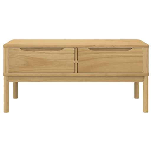 Mesa de Centro, Mesa baixa, FLORO 99x55,5x45 cm pinho maciço castanho mel