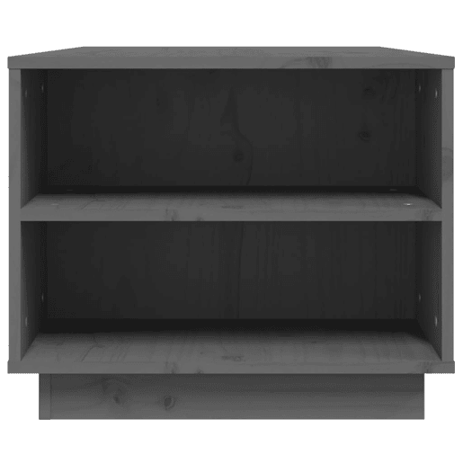 Mesa de Centro, Mesa baixa, 90x49x40,5 cm madeira de pinho maciça cinzento