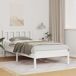 Estructura de cama individual para adultos Estructura de cama individual para adultos Blanco