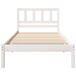 Estructura de cama individual para adultos Estructura de cama individual para adultos Blanco