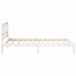 Estructura de cama individual para adultos Estructura de cama individual para adultos Blanco