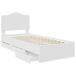 Estructura de cama individual para adultos Estructura de cama individual para adultos Blanco