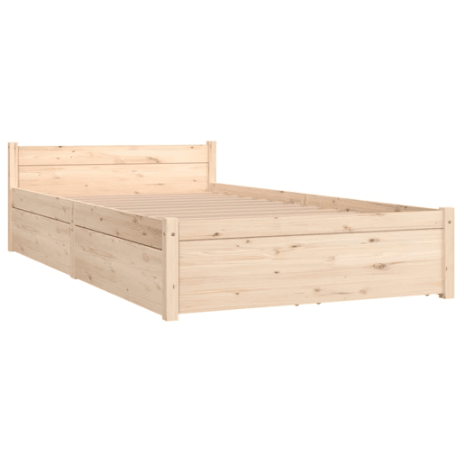 Estrutura de cama de solteiro para adultos com gavetas 90x200 cm