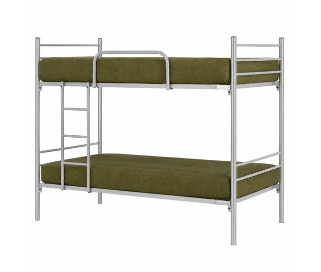 Litera metálica luna - plata - 80 x 190 - sin cama supletoria