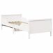 Estructura de cama individual para adultos Estructura de cama individual para adultos Blanco
