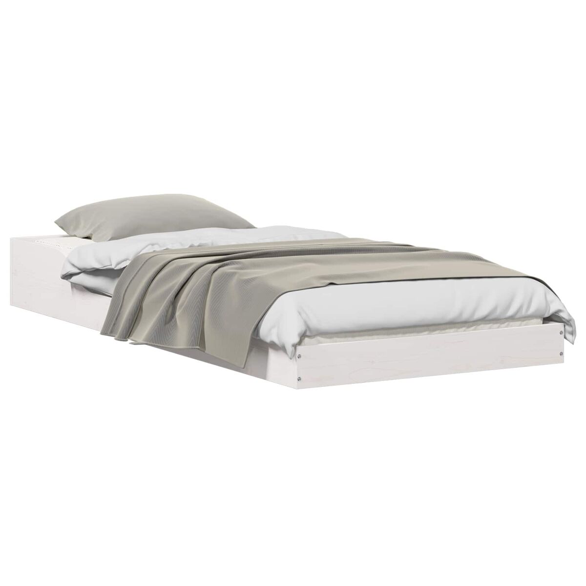 Estructura de cama individual para adultos - 75 x 190 cm madera de pino macizo