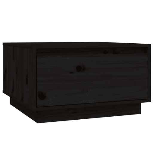 Mesa de Centro, Mesa baixa, 55x56x32 cm pinho maciço preto