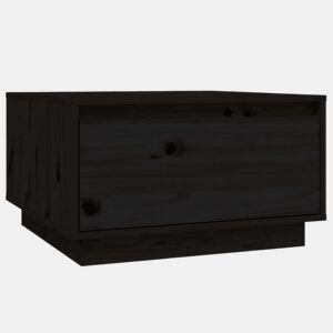 Mesa de Centro, Mesa baixa, 55x56x32 cm pinho maciço preto