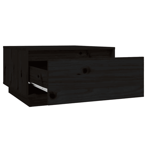 Mesa de Centro, Mesa baixa, 55x56x32 cm pinho maciço preto