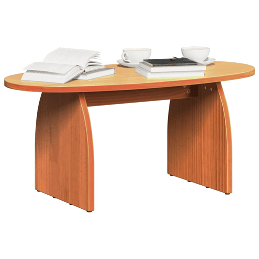 Mesa de Centro, Mesa baixa, Marrom Cera 80 x 40 x 35 cm