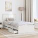 Estructura de cama individual para adultos Estructura de cama individual para adultos Blanco