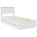Estructura de cama individual para adultos Estructura de cama individual para adultos Blanco