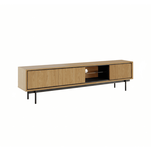 Móvel de TV 3 portas 200 cm Vidia Madeira