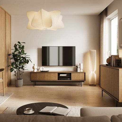 Móvel de TV 3 portas 200 cm Vidia Madeira