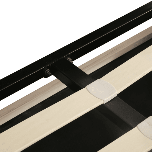 Cama contentora 140x200 cm em pele sintética - com cabeceira regulável - Branco