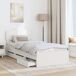 Estructura de cama individual para adultos Estructura de cama individual para adultos Blanco
