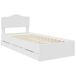 Estructura de cama individual para adultos Estructura de cama individual para adultos Blanco