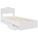 Estructura de cama individual para adultos Estructura de cama individual para adultos Blanco