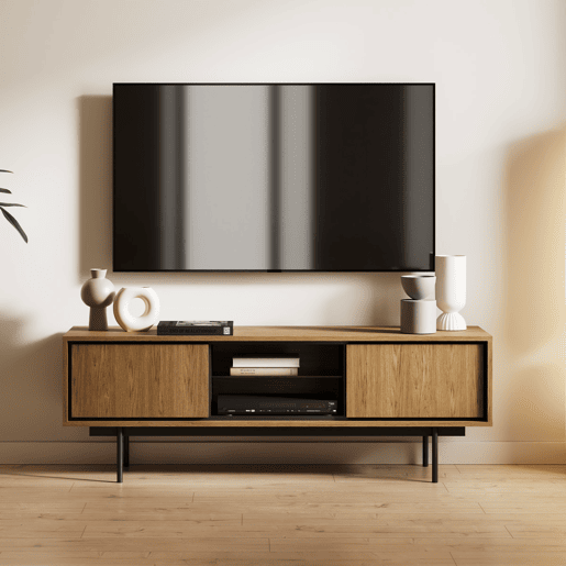 Móvel de TV 2 portas 150 cm Vidia Madeira