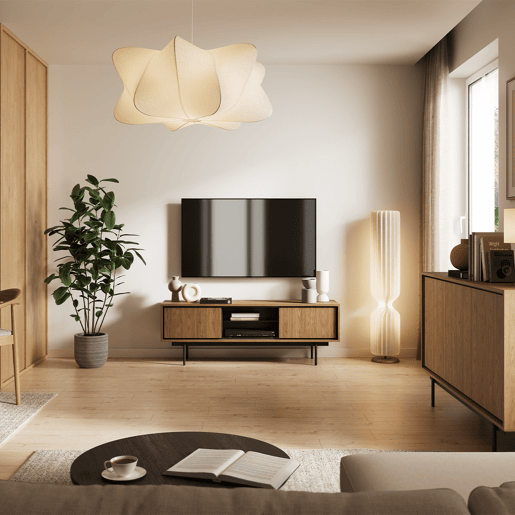 Móvel de TV 2 portas 150 cm Vidia Madeira