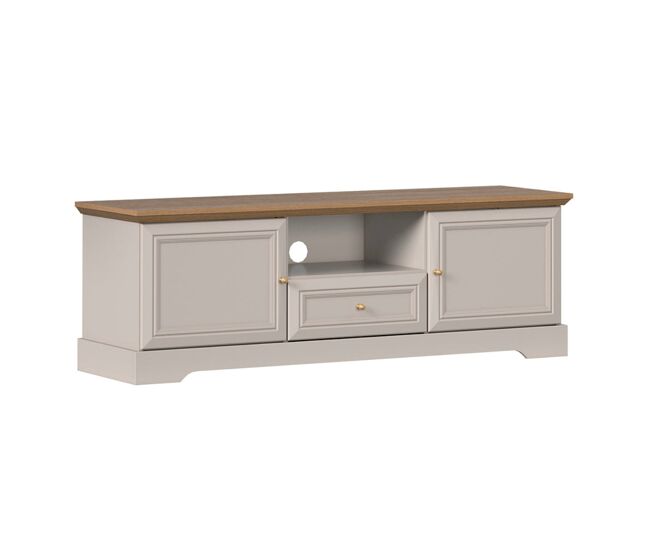 Mueble TV 2 puertas 1 cajón 155 cm Dulci Cachemira y Madera